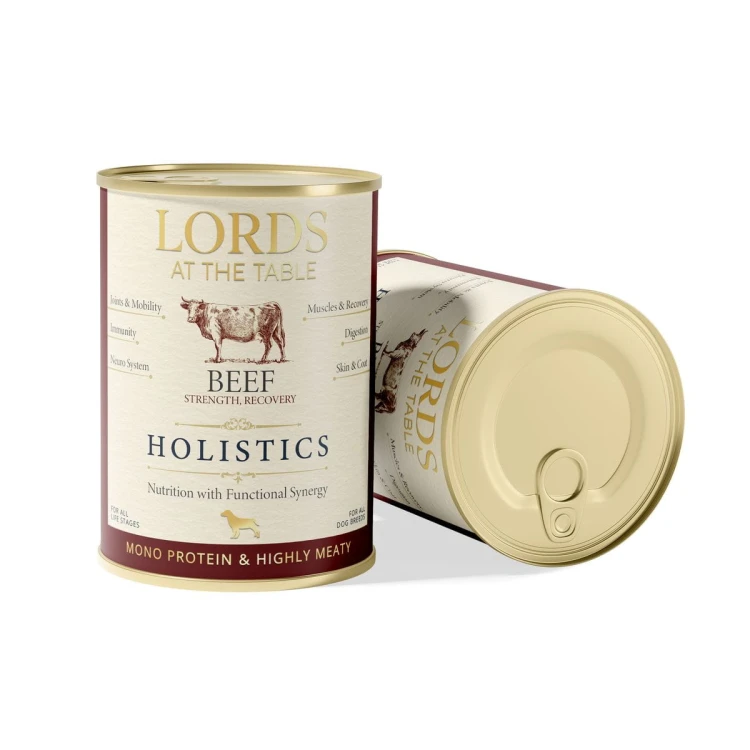 Karma mokra HOLISTICS monoproteinowa WOŁOWINA - 400g LORDS at the table