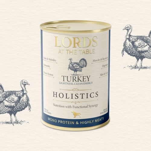 Karma mokra HOLISTICS monoproteinowa INDYK - 400g LORDS at the table