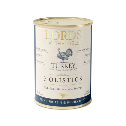 Karma mokra HOLISTICS monoproteinowa INDYK - 400g LORDS at the table