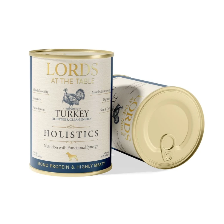 Karma mokra HOLISTICS monoproteinowa INDYK - 400g LORDS at the table