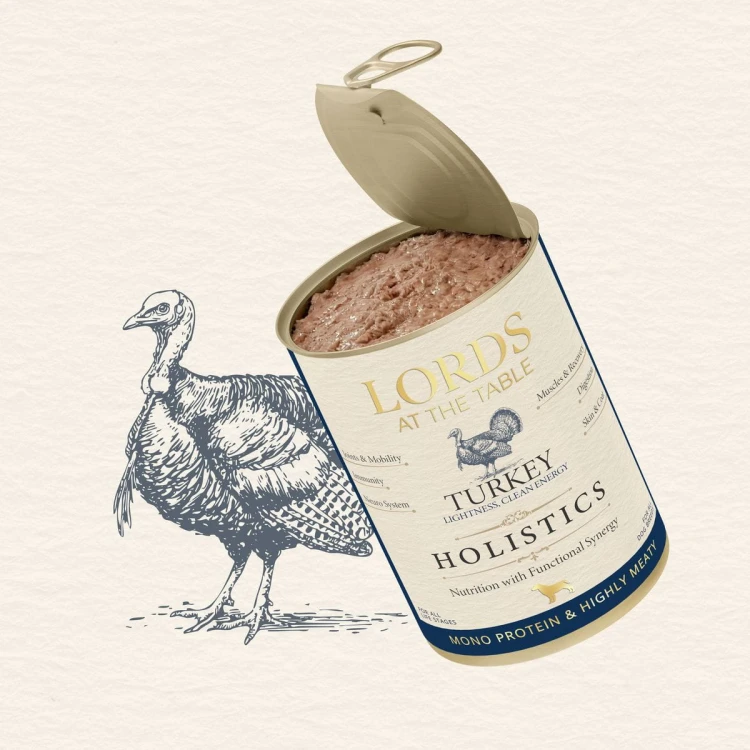 Karma mokra HOLISTICS monoproteinowa INDYK - 400g LORDS at the table