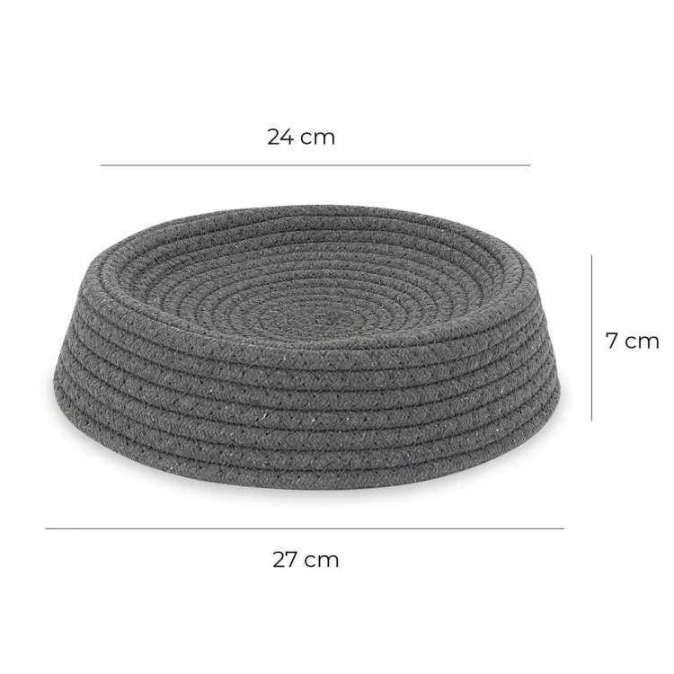 Legowisko plecione dla zwierząt Carinio NESTI Gray - S