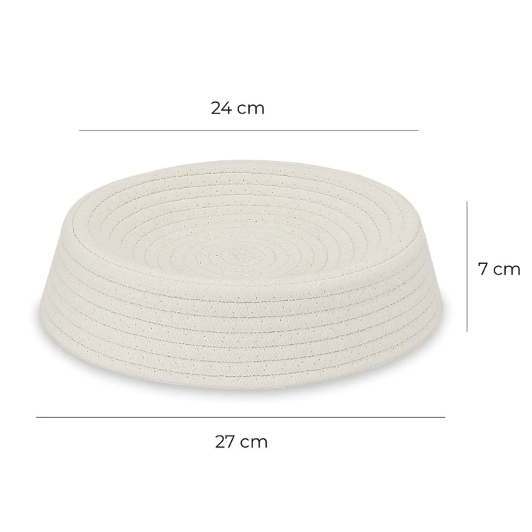Legowisko plecione dla zwierząt Carinio NESTI White - S