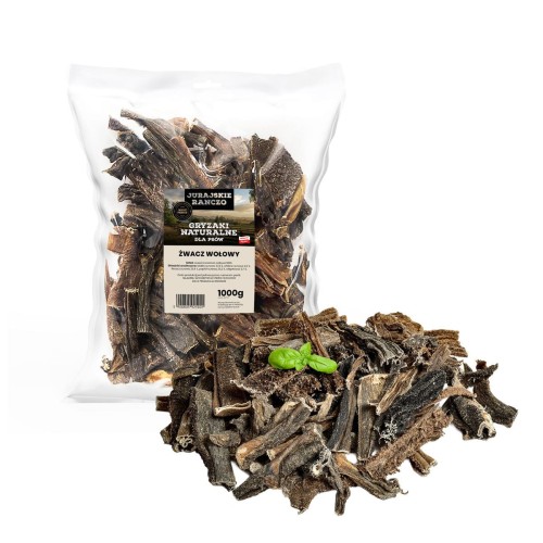 Naturalny gryzak Żwacze wołowe 1kg Jurajskie Ranczo