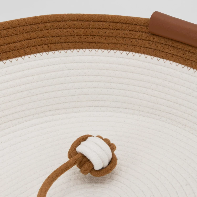 Legowisko plecione dla zwierząt Carinio ELIPSE Cream&brown - L