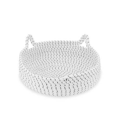 Legowisko plecione dla zwierząt Carinio MOON EARS White - S