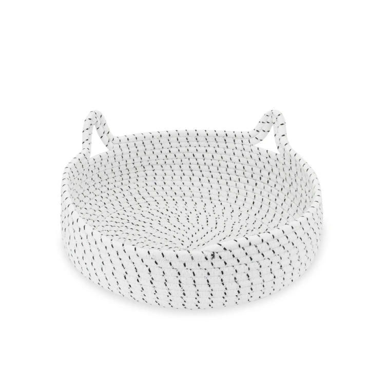 Legowisko plecione dla zwierząt Carinio MOON EARS White - S