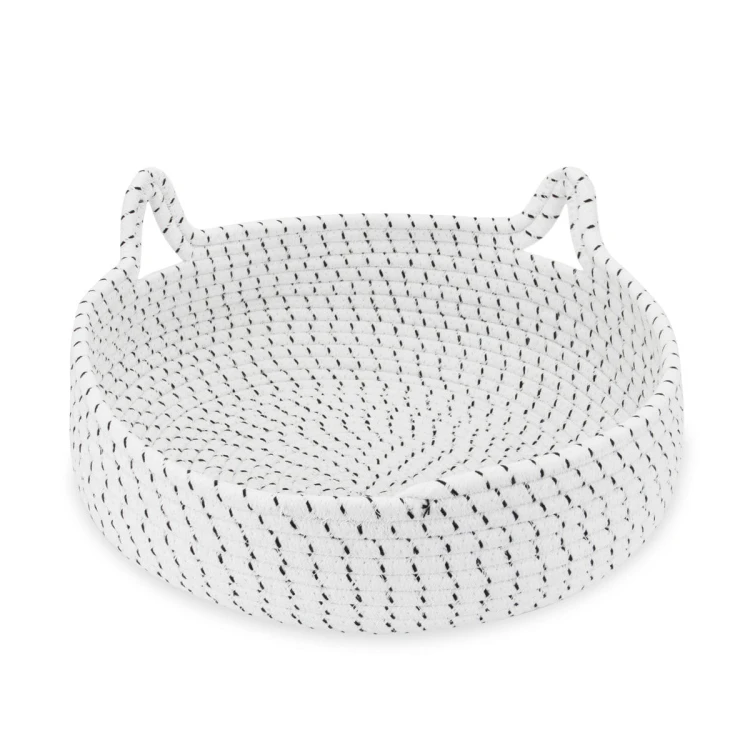 Legowisko plecione dla zwierząt Carinio MOON EARS White - L