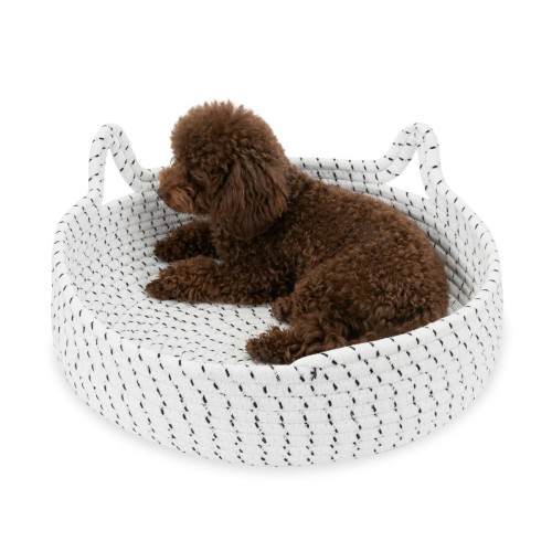 Legowisko plecione dla zwierząt Carinio MOON EARS White - L