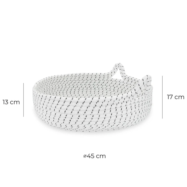 Legowisko plecione dla zwierząt Carinio MOON EARS White - L