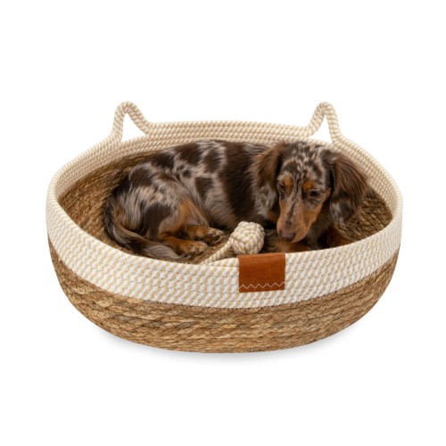 Legowisko plecione dla zwierząt Carinio TAIL Cafee late - L