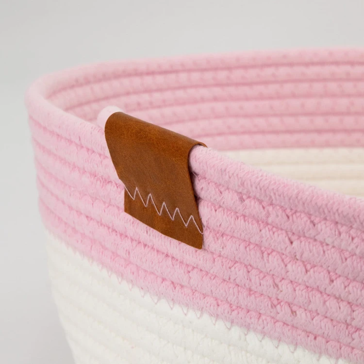 Legowisko plecione dla zwierząt Carinio TAIL PLAY Pink - L