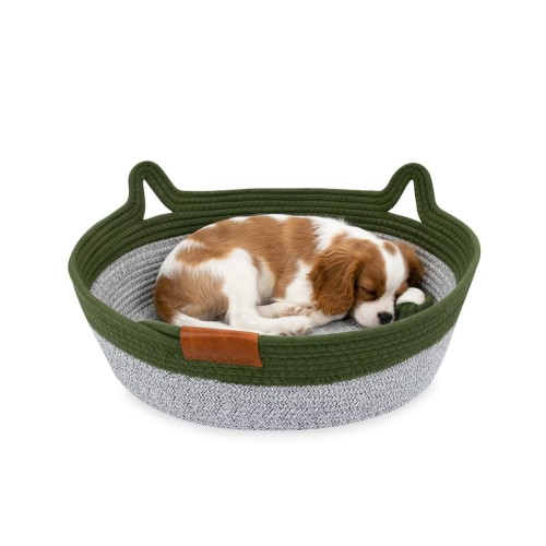 Legowisko plecione dla zwierząt Carinio TAIL PLAY Green - L