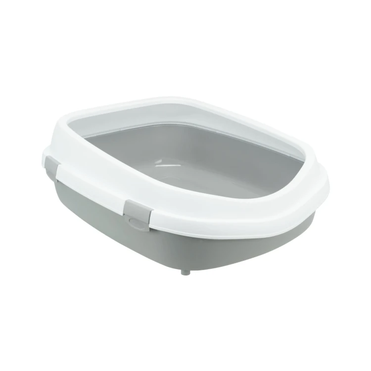 Primo XXL, kuweta, biały/szary, 56 × 25 × 71 cm, z ramką