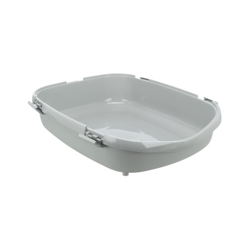 Primo XXL, kuweta, biały/szary, 56 × 25 × 71 cm, z ramką