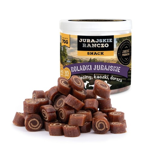 Treserki roladki z jagnieciny, kaczki i dorsza Jurajskie Ranczo - 70g