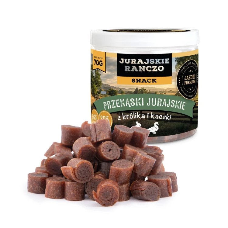 Treserki z królika i kaczki Jurajskie Ranczo - 70g