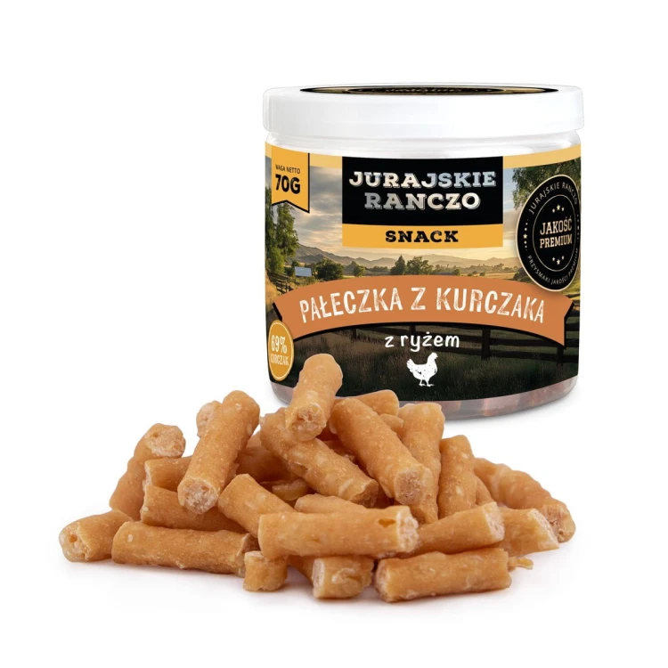 Treserki pałeczka z kurczaka z ryżem Jurajskie Ranczo - 70g