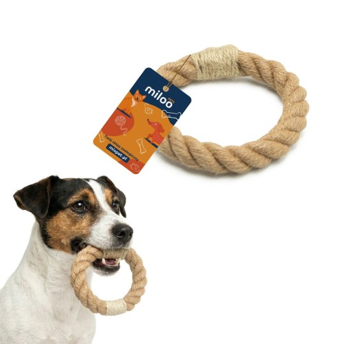 Szarpak - naturalna zabawka, gryzak z włókna konopnego - MilooPets