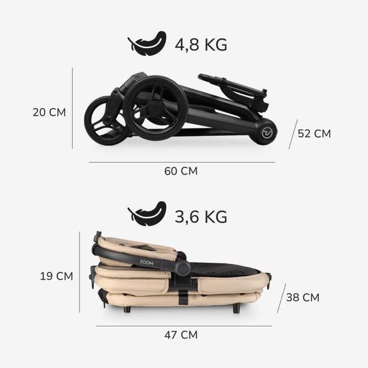 Wózek dla zwierząt Carinio ZOOM Desert