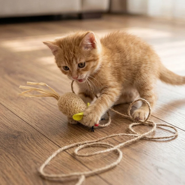 Zabawka dla kota mysz z trukwy - Miloo Pets