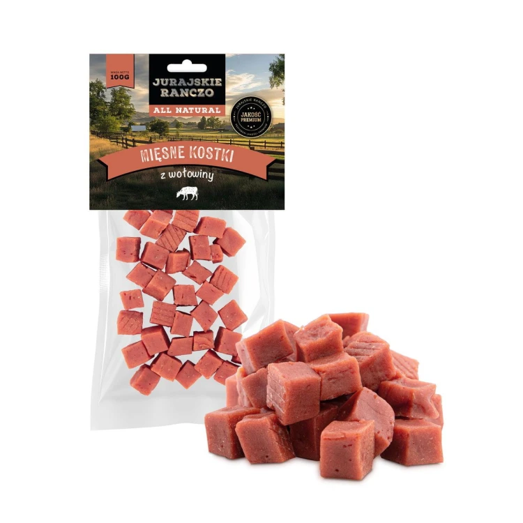 Mięsne kostki z wołowiny Jurajskie Ranczo - 100 g