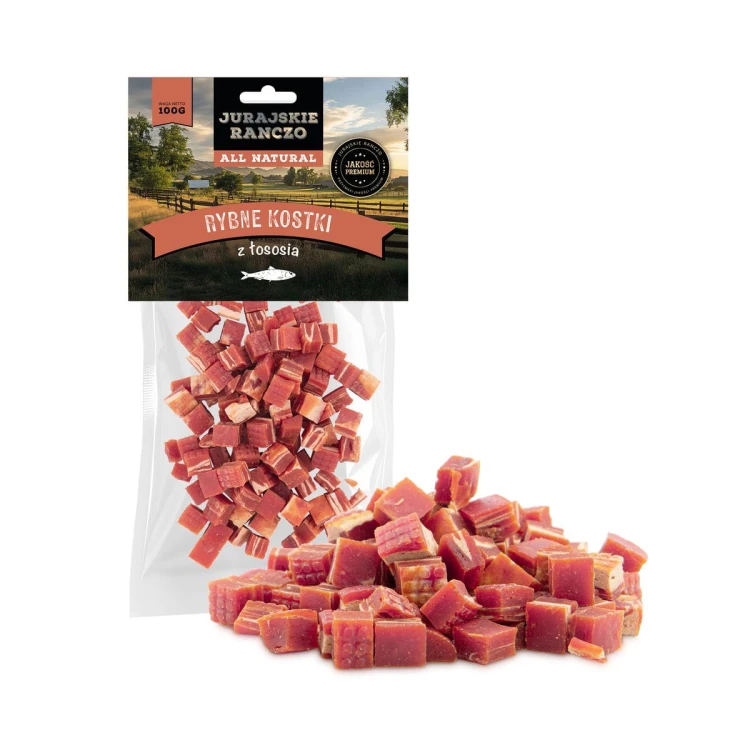 Rybne kostki z łososia Jurajskie Ranczo - 100 g