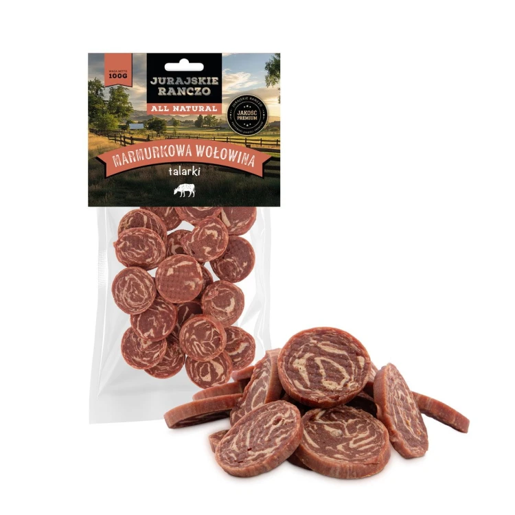 Marmurkowa wołowina talarki Jurajskie Ranczo - 100 g