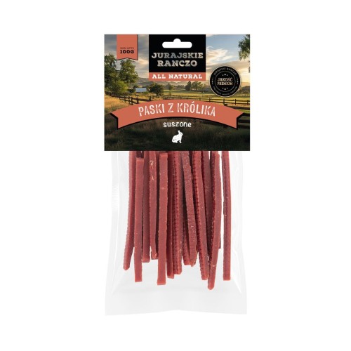 Paski z królika suszone Jurajskie Ranczo - 100 g