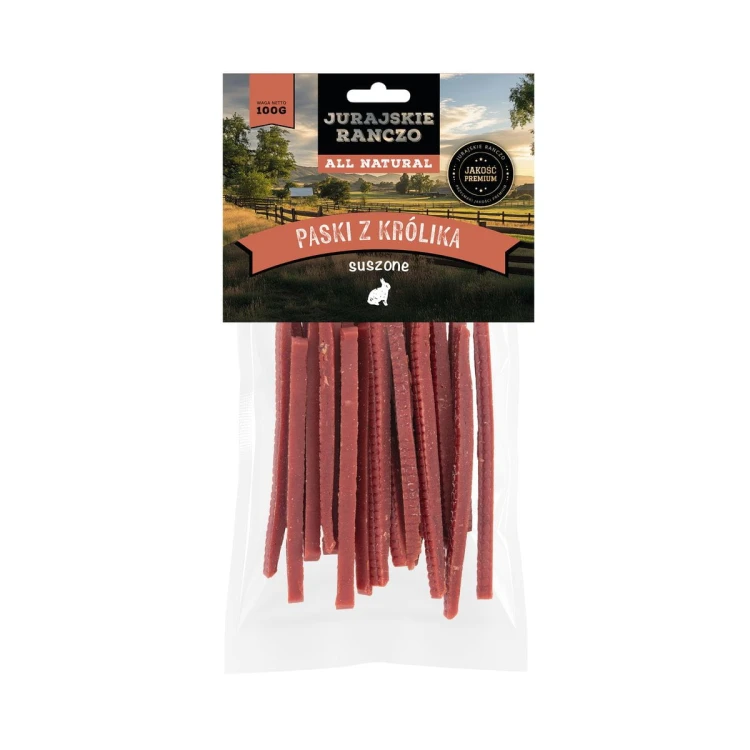 Paski z królika suszone Jurajskie Ranczo - 100 g