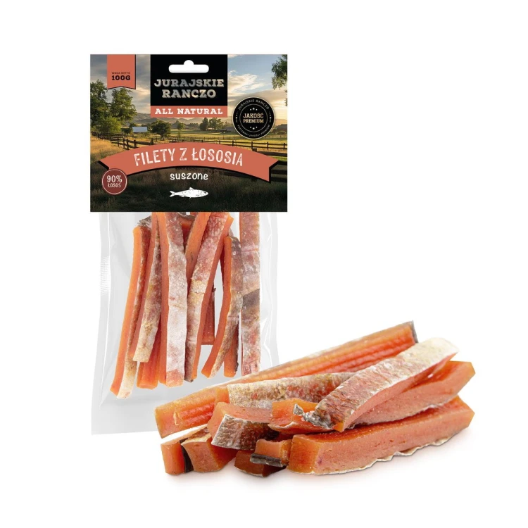 Filety z łososia suszone Jurajskie Ranczo - 100g