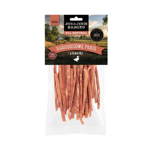 Marmurkowe paski z kaczki Jurajskie Ranczo - 100 g