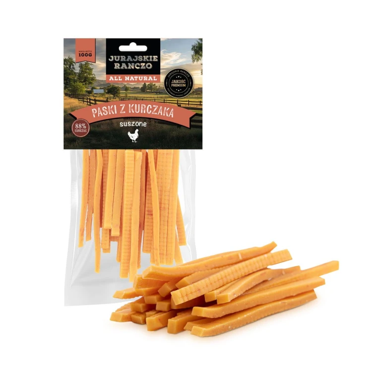 Paski kurczaka suszone Jurajskie Ranczo - 100 g