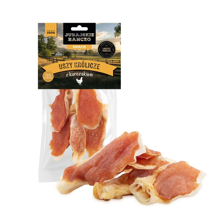 Uszy królicze z kurczakiem Jurajskie Ranczo - 100 g