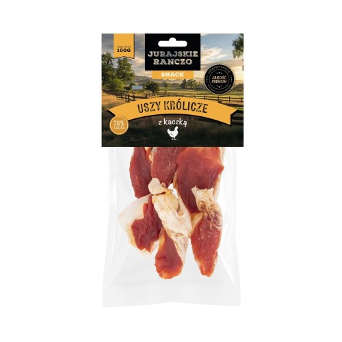 Uszy królicze z kaczką Jurajskie Ranczo - 100 g