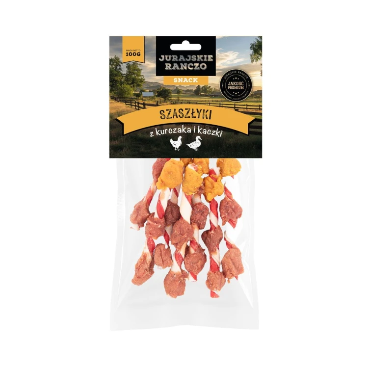 Szaszłyk z kurczaka i kaczki Jurajskie Ranczo - 100 g