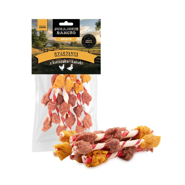 Szaszłyk z kurczaka i kaczki Jurajskie Ranczo - 100 g