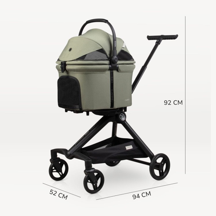 Wózek dla zwierząt Carinio ZOOM Olive