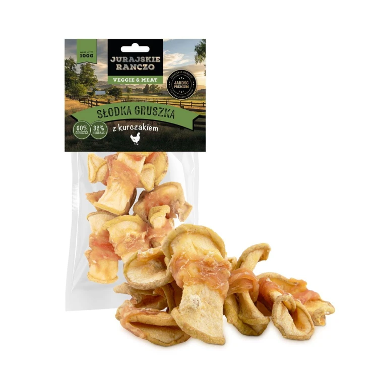 Słodka gruszka z kurczakiem Jurajskie Ranczo - 100 g