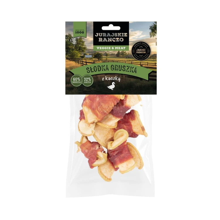 Słodka gruszka z kaczką Jurajskie Ranczo - 100 g