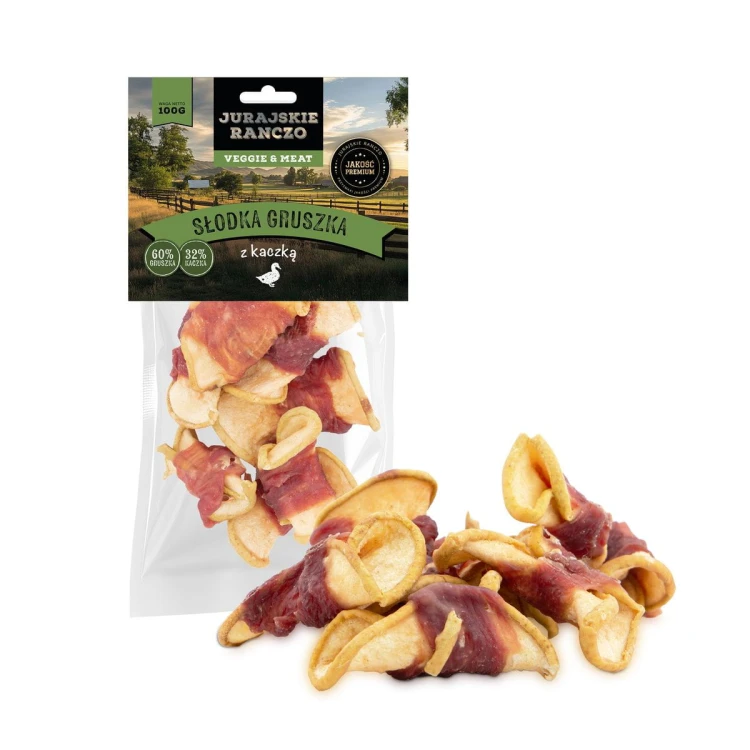 Słodka gruszka z kaczką Jurajskie Ranczo - 100 g