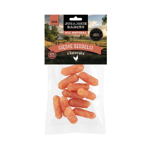 Miękkie serdelki z kurczaka Jurajskie Ranczo - 100 g
