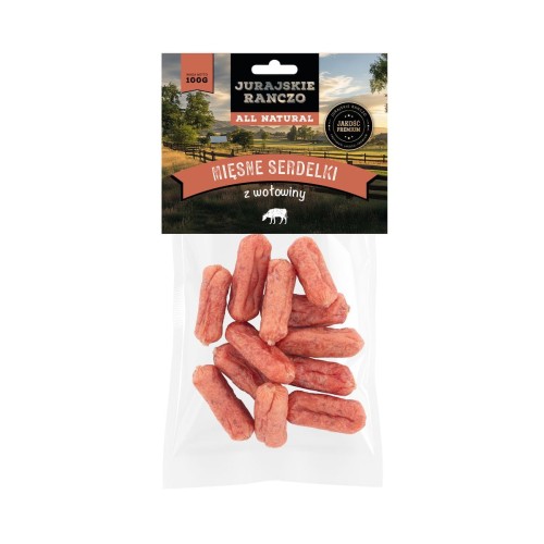 Miękkie serdelki z wołowiny Jurajskie Ranczo - 100 g