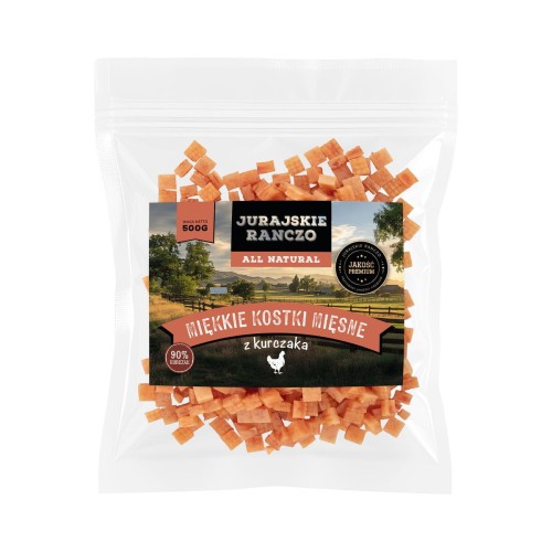 Miękkie kostki mięsne z kurczaka Jurajskie Ranczo - 500g