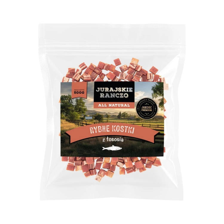 Rybne kostki z łososia Jurajskie Ranczo - 500g