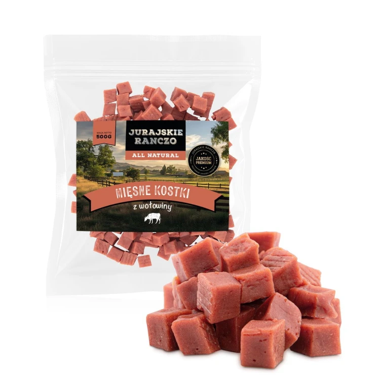 Mięsne kostki z wołowiny Jurajskie Ranczo - 500g
