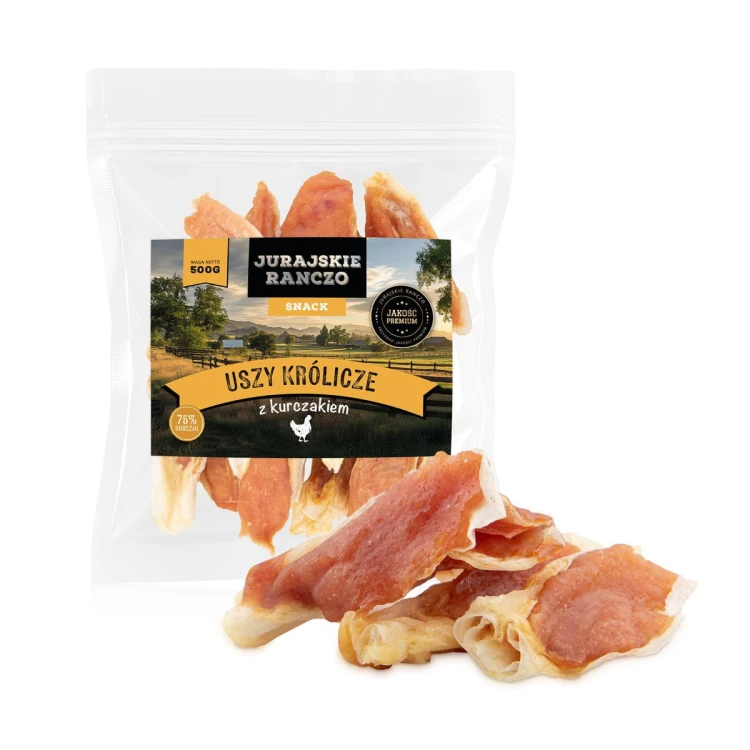 Uszy królicze z kurczakiem Jurajskie Ranczo - 500g