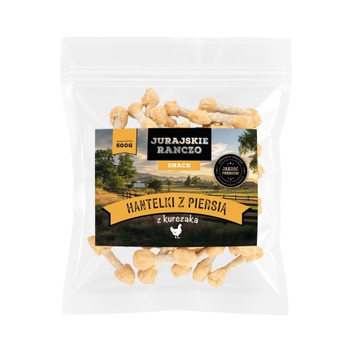 Hantelki z piersią z kurczaka Jurajskie Ranczo - 500g