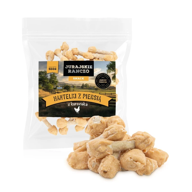 Hantelki z piersią z kurczaka Jurajskie Ranczo - 500g