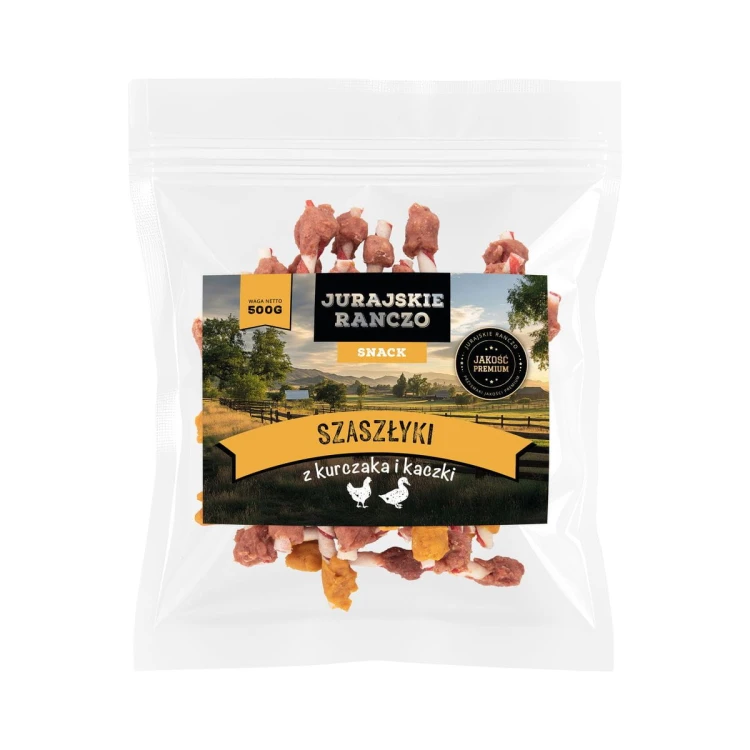 Szaszłyk z kurczaka i kaczki Jurajskie Ranczo - 500g